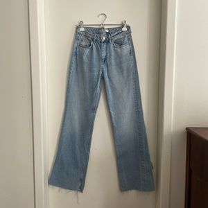Mid rise flare jeans